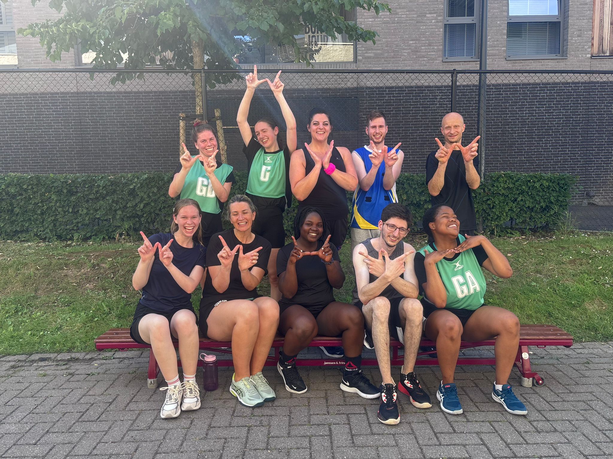 Antwerp Netball Club players training together